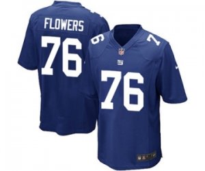 Men\'s Nike New York Giants #76 Ereck Flowers Game Royal Blue Team Color NFL Jersey