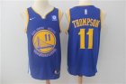 Warriors #11 Klay Thompson Blue Nike Swingman Jersey