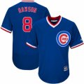 Mens Majestic Chicago Cubs #8 Andre Dawson Replica Royal Blue Cooperstown Cool Base MLB Jersey