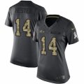 Women's Nike Baltimore Ravens #14 Devin Hester Limited Black 2016 Salute to Service NFL Jersey
