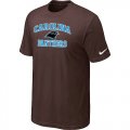 Carolina Panthers Heart & Soul Brown T-Shirt