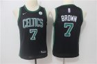 Celtics #7 Jaylen Brown Black Youth Nike Swingman Jersey