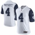 Women Nike Dallas Cowboys #4 Dak Prescott Limited White Rush NFL Jersey
