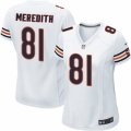 Womens Nike Chicago Bears #81 Cameron Meredith Limited White NFL Jersey