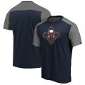 New Orleans Pelicans Fanatics Branded Iconic Blocked T-Shirt Navy