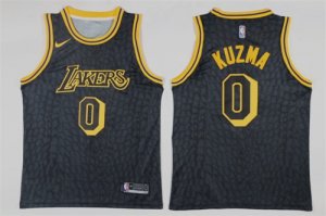 Lakers #0 Kyle Kuzma Black Nike Swingman Jersey