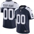 Mens Nike Dallas Cowboys Customized Navy Blue Throwback Alternate Vapor Untouchable Limited Player NFL Jersey