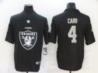 Nike Raiders #4 Derek Carr Black Team Big Logo Vapor Untouchable Limited Jersey