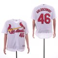 Cardinals #46 Paul Goldschmidt White Flexbase Jersey