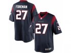 Mens Nike Houston Texans #27 DOnta Foreman Limited Navy Blue Team Color NFL Jerseyy