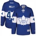 Mens Toronto Maple Leafs #4 Morgan Rielly Blue 2017 Centennial Classic Stitched NHL Jersey