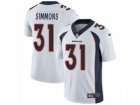 Mens Nike Denver Broncos #31 Justin Simmons Vapor Untouchable Limited White NFL Jersey