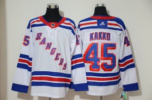 Rangers #45 Kaapo Kakko White Adidas Jersey