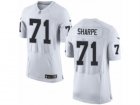 Mens Nike Oakland Raiders #71 David Sharpe Elite White NFL Jersey