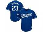 Los Angeles Dodgers #23 Adrian Gonzalez Replica Royal Blue Alternate 2017 World Series Bound Cool Base MLB Jersey