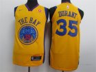 Warriors #35 Kevin Durant Gold City Edition Authentic Jersey
