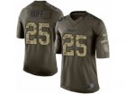Mens Nike Kansas City Chiefs #25 Marqueston Huff Limited Green Salute to Service NFL Jersey