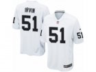 Mens Nike Oakland Raiders #51 Bruce Irvin Game White NFL Jersey
