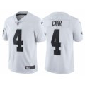 Mens 2017 Oakland Raiders #4 Derek Carr White Vapor Untouchable Limited Jersey
