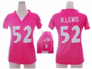 Nike women nfl baltimore ravens #52 r.lewis pink jerseys[draft him ii top]