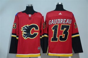 Calgary Flames #13 Johnny Gaudreau Red Adidas Jersey
