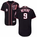 Mens Majestic Washington Nationals #9 Ben Revere Navy Blue Flexbase Authentic Collection MLB Jersey