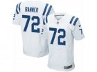 Mens Nike Indianapolis Colts #72 Zach Banner Elite White NFL Jersey