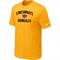 Cincinnati Bengals Heart & Soul Yellow T-Shirt