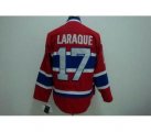 nhl montreal canadiens #17 laraque red