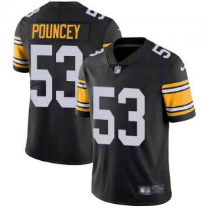 Nike Steelers #53 Maurkice Pouncey Black Alternate Vapor Untouchable Limited Jersey