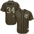 Minnesota Twins #34 Kirby Puckett Green Salute to Service Stitched Baseball Jersey