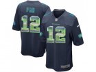 Nike Seattle Seahawks #12 Fan Steel Blue Team Color Mens Stitched NFL Limited Strobe Jersey