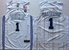 Duke Blue Devils #1 Zion Williamson White Elite Nike College Basketball Jersey