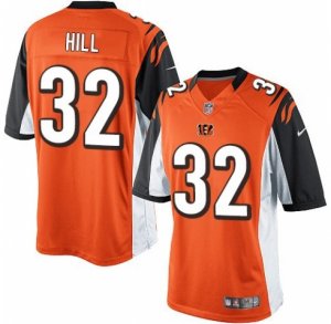 Men\'s Nike Cincinnati Bengals #32 Jeremy Hill Limited Orange Alternate NFL Jersey