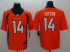 Nike Broncos #14 Courtland Sutton Orange Vapor Untouchable Limited Jersey