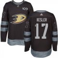 Mens Anaheim Ducks #17 Ryan Kesler Black 1917-2017 100th Anniversary Stitched NHL Jersey