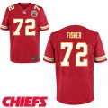 Men Kansas City Chiefs #72 Eric Fisher Red Elite Jersey