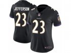 Women Nike Baltimore Ravens #23 Tony Jefferson Vapor Untouchable Limited Black Alternate NFL Jersey