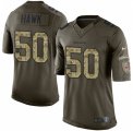 Men's Nike Cincinnati Bengals #50 A.J. Hawk Limited Green Salute to Service NFL Jersey