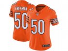 Women Nike Chicago Bears #50 Jerrell Freeman Vapor Untouchable Limited Orange Rush NFL Jersey