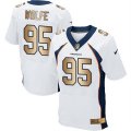 Nike Denver Broncos #95 Derek Wolfe White Mens Stitched NFL New Elite Gold Jersey
