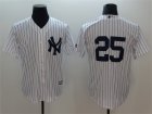 New York Yankees #25 Gleyber Torres White Cool Base Jersey