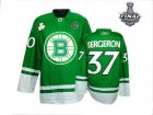 nhl jerseys boston bruins #37 bergeron green[2013 stanley cup]