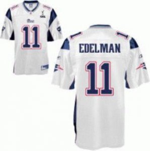 New England Patriots #11 Edelman 2012 Super Bowl XLVI white