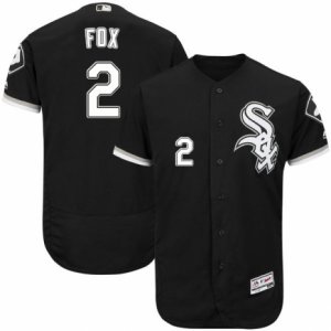 Men\'s Majestic Chicago White Sox #2 Nellie Fox Black Flexbase Authentic Collection MLB Jersey