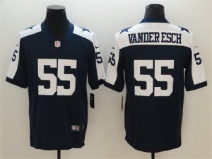 Nike Cowboys #55 Leighton Vander Esch Navy Throwback Vapor Untouchable Limited Jersey