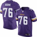 Men's Nike Minnesota Vikings #76 Alex Boone Elite Purple Team Color NFL Jersey