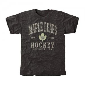 Mens Toronto Maple Leafs Black Camo Stack T-Shirt