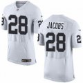 Nike Raiders #28 Josh Jacobs White Elite Jersey