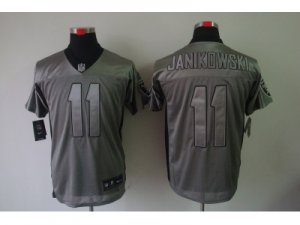 Nike NFL Oakland Raiders #11 Sebastian Janikowski grey jerseys[Elite shadow]